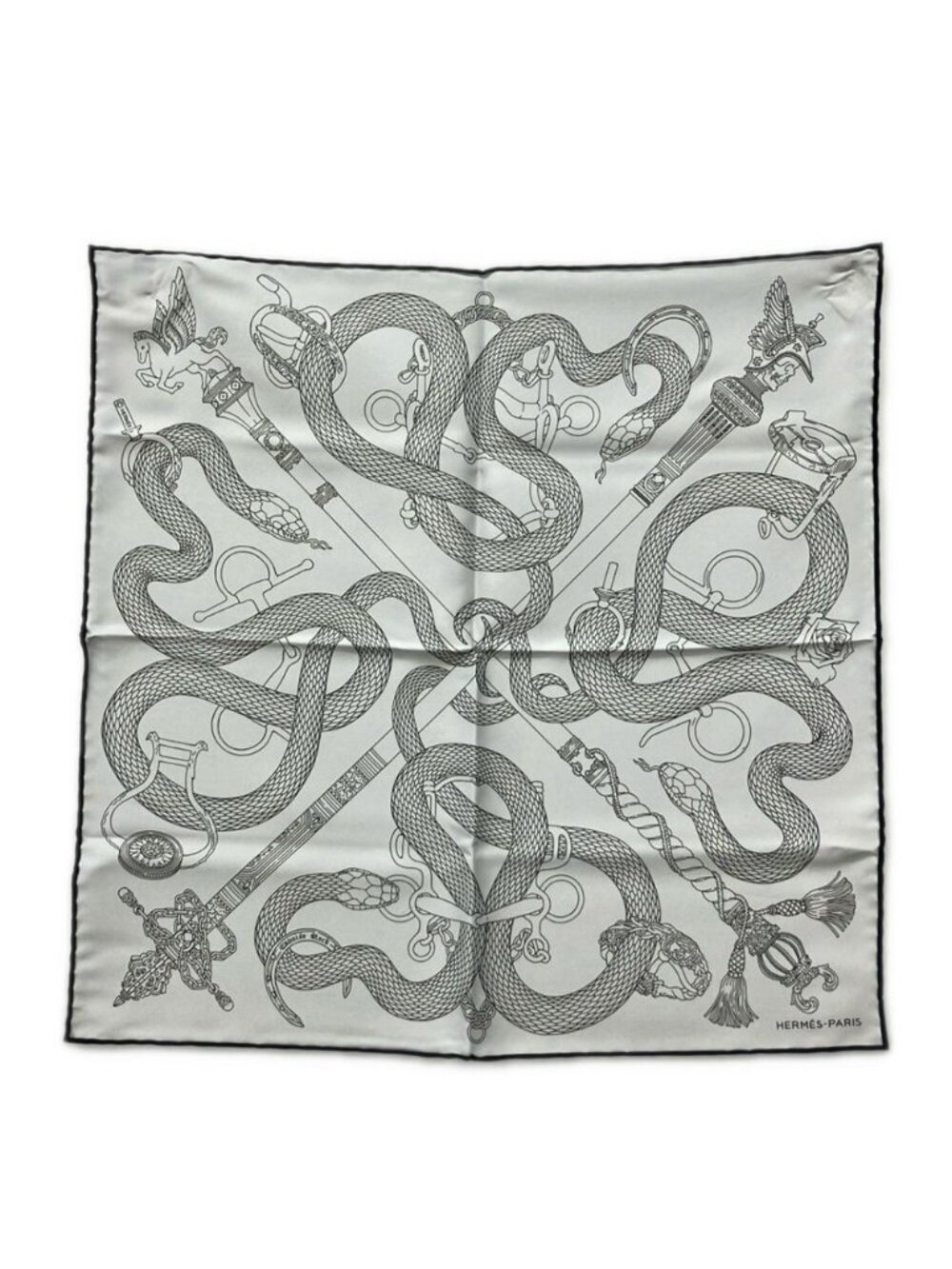 Hermes Scarf Carre 45 Silk 100% Caduse Rock